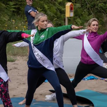 Pictures from the Rose Tour ahead of the Rose of Tralee International Festival 2023.

Cork Rose Kate Shaughnessy, Offaly Rose Allie Leahy, Philadelphia Rose Marissa Berry and Clare Rose Aisling O'Connor enjoy some yoga on Baginbun Beach Co. Wexford on the Rose Tour.

Photo By : Domnick Walsh © Eye Focus LTD .
Domnick Walsh Photographer is an Irish Aviation Authority ( IAA ) approved Quadcopter Pilot.
Tralee Co Kerry Ireland.
Mobile Phone : 00 353 87 26 72 033
Land Line        : 00 353 66 71 22 981
E/Mail :        info@dwalshphoto.ie
Web Site :    www.dwalshphoto.ie
ALL IMAGES ARE COVERED BY COPYRIGHT ©