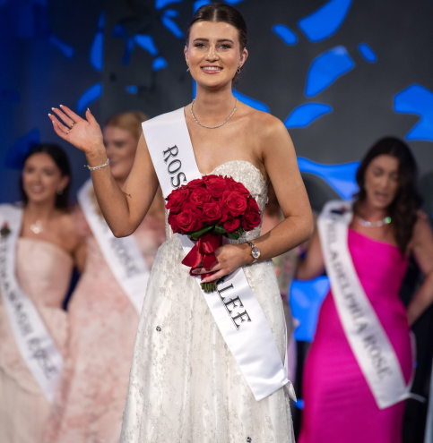 19.08.2025 Tuesday Night.Pictures from the Rose of Tralee International Festival.The 2025 International Rose of Tralee is Katelyn Cummins selected on stage at the Kerry Sports Academy, MTU during the Rose of Tralee International Festival TV Rose Selection night on Tuesday 19th of August.Katelyn was representing Laois at the 2025 festival.Photo By : Domnick Walsh © Eye Focus LTD .Domnick Walsh Photographer is an Irish Aviation Authority ( IAA ) approved Quadcopter Pilot.Tralee Co Kerry Ireland.Mobile Phone : 00 353 87 26 72 033Land Line        : 00 353 66 71 22 981E/Mail :        info@dwalshphoto.ieWeb Site :    www.dwalshphoto.ieALL IMAGES ARE COVERED BY COPYRIGHT ©