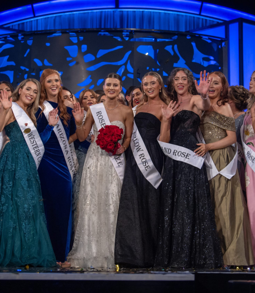 19.08.2025 Tuesday Night.Pictures from the Rose of Tralee International Festival.The 2025 International Rose of Tralee is Katelyn Cummins selected on stage at the Kerry Sports Academy, MTU during the Rose of Tralee International Festival TV Rose Selection night on Tuesday 19th of August.Katelyn was representing Laois at the 2025 festival.Photo By : Domnick Walsh © Eye Focus LTD .Domnick Walsh Photographer is an Irish Aviation Authority ( IAA ) approved Quadcopter Pilot.Tralee Co Kerry Ireland.Mobile Phone : 00 353 87 26 72 033Land Line        : 00 353 66 71 22 981E/Mail :        info@dwalshphoto.ieWeb Site :    www.dwalshphoto.ieALL IMAGES ARE COVERED BY COPYRIGHT ©